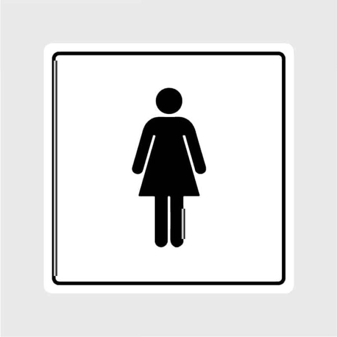 deursticker wegwijs stickers wc sticker toilet vrouwen damesArtboard 1-80